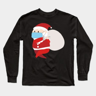 Masked Santa Claus Long Sleeve T-Shirt